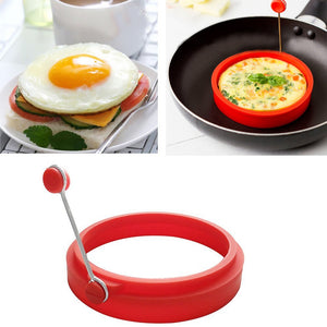 Honana HN-EG1 Omelette Maker Mold Round Shape Silicone Nonstick Frying Egg Mould Shape Ring Pancake Rings Mold For Kitchen Cooking Mould