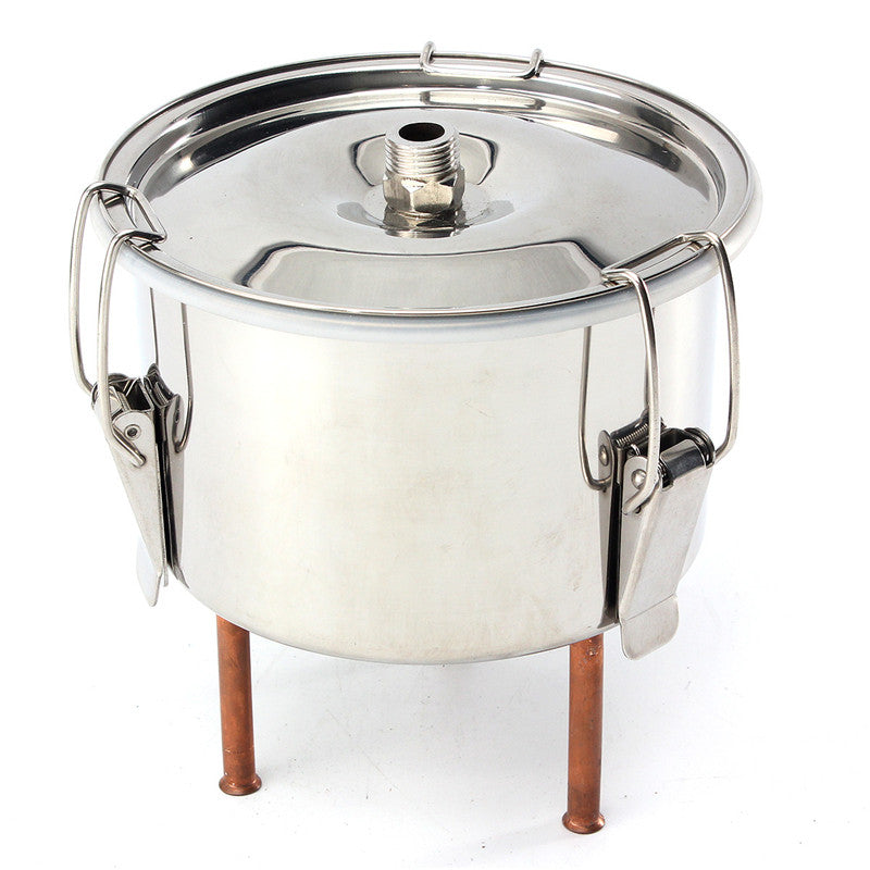 10L 2Gal Home DIY Alcohol Distiller Moonshine Ethanol Copper Still Stainless Kit Still Stainless Brewing Equipment  