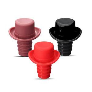 Food-grade Silicone Small Hat Fresh Beer bottle Stopper Wine Stopper Bottle Cork Cruet Dids Bottle Caps Closures