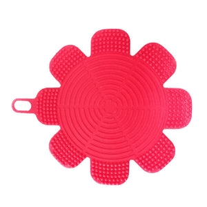 KCASA KC-SC47 Flower Shape Silicone Dish Bowl Vegetable Fruit Cleaning Brush Heat Resistant Coaster