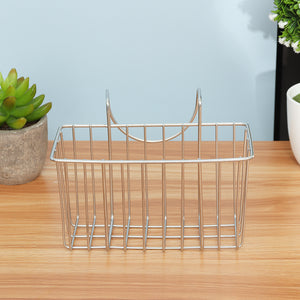 Kitchen Stainless Steel Sponge Holder Sink Caddy Brush Soap Drain Shelf Kitchen Storage Tool Storage Baskets