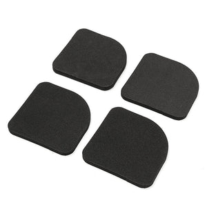 4Pcs 7.7x7.7cm Refrigerator Electrical Anti-Slip Pads Anti Vibration Mat Bathroom Washing Machine Mute Shock Pad Square Table Mats