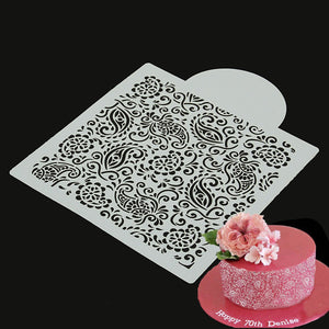 Flower Fondant Side Cake Mold Border Stencil Decorating Sugarcraft Baking Tools