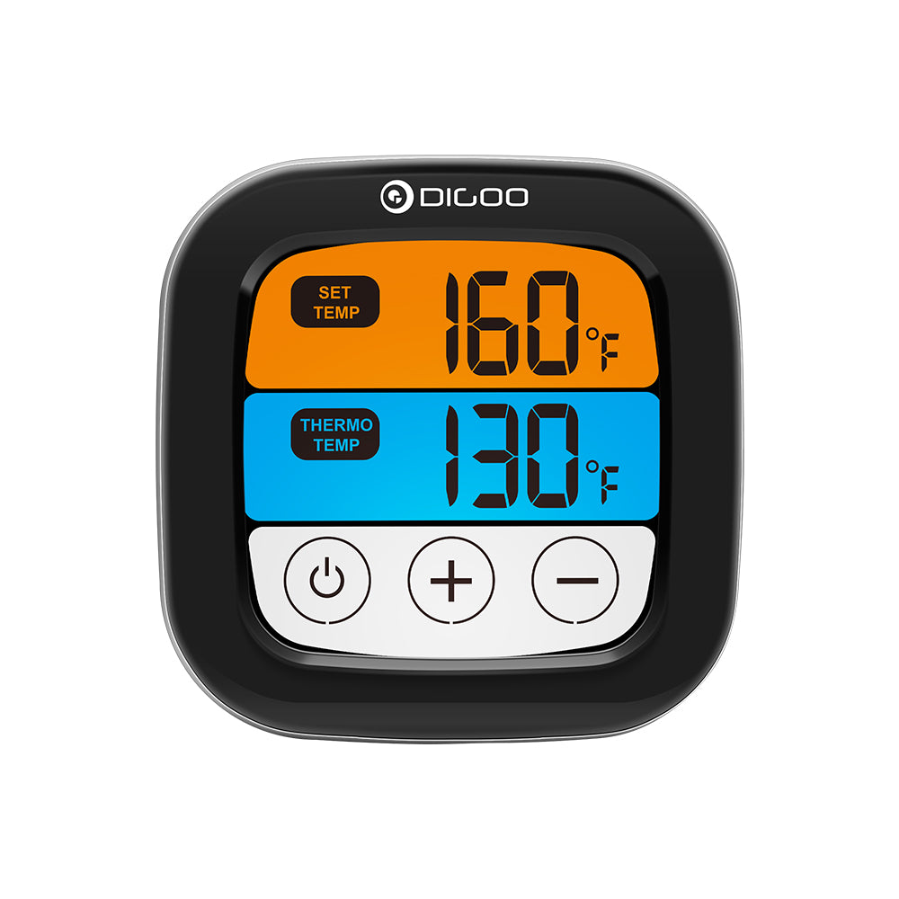 Digoo DG-FT2103 LED Touch Screen Digital Bluetooth Cooking Meat Thermometer with Stainless Steel Temperature Probe for Meat Turkey Barbecue Grilling Chicken