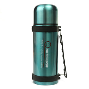 1.2L Large Outdoor Stainless Steel Travel Mug Thermos Vacuum Flask Bottle With Cup Bottles