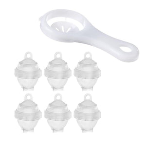 7Pcs / Set Hard Boil Egg Cooker 6 Egg Boilor Without Shells With Bonus Egg White Separator Eggs Steamer Egg Boiler Cooker Cooking Tools