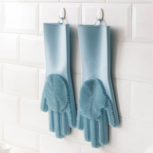 JORDAN & JUDY 1 Pair Magic Silicone Cleaning Gloves Kitchen Foaming Glove Heat Insulation Gloves Pot Pan Oven Mittens Cooking Glove from xiaomi youpin