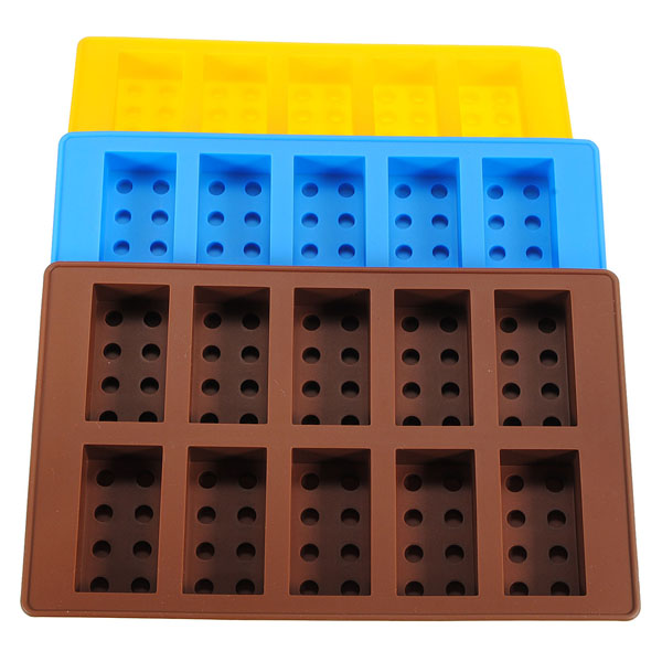 Brick Pattern Silicone Ice Cube Jelly Tray Maker Chocolate Mold