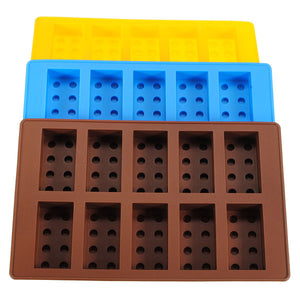 Brick Pattern Silicone Ice Cube Jelly Tray Maker Chocolate Mold