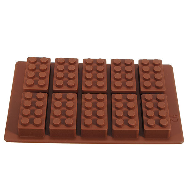 Brick Pattern Silicone Ice Cube Jelly Tray Maker Chocolate Mold