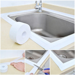 Honana Kitchen Bathroom Wall Seal Ring Tape Waterproof Tape Mold Proof Adhesive Tape