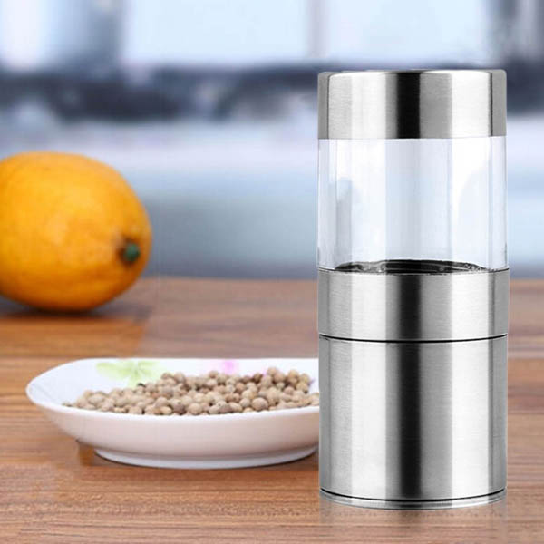 Stainless Steel Manual Pepper Salt Mill Grinder Spice Kitchen Mill Muller