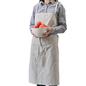 Cotton Aprons Kitchen Baking Overalls Pure Warm Color Simple Plain Style Apron