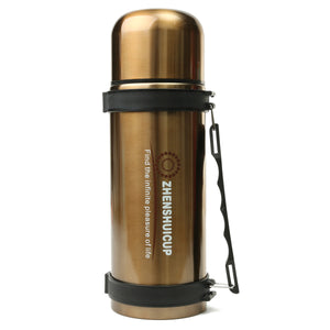 1.2L Large Outdoor Stainless Steel Travel Mug Thermos Vacuum Flask Bottle With Cup Bottles