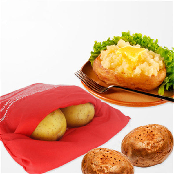 Honana CF-PB01 Microwave Oven Quick Fast Washable Potato Bag In 4 Minutes Potato Cooking Pouch      