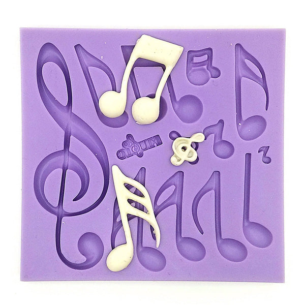 Musical Notes Fondant Cake Mold Silicone Chocolate Mold Baking Cake Decorating Tool