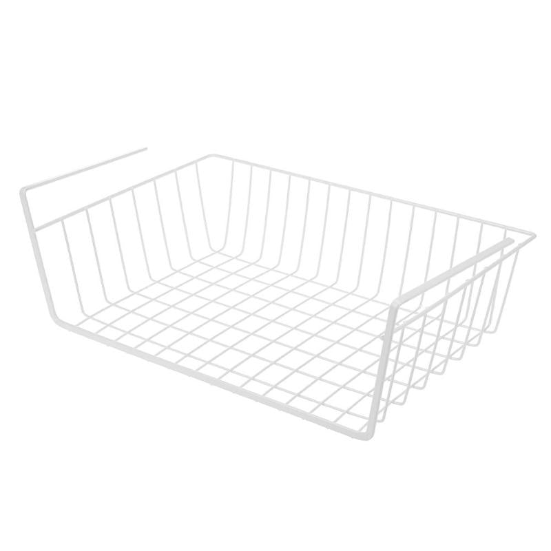 Iron Rack Hanging Shelf Kitchen Free Punch Storage Basket Portable Cabinets Kitchen Storage Rack Chopping Holder Space Saver Organizer Cupboard