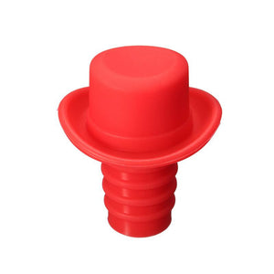 Food-grade Silicone Small Hat Fresh Beer bottle Stopper Wine Stopper Bottle Cork Cruet Dids Bottle Caps Closures