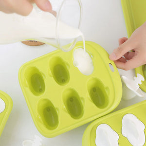 QUANGE LS010102 Home Kitchen Ice Cube Tray Little Whale Shape Ice Mold 6 Hole Food Grade Pudding Mold from xiaomi youpin