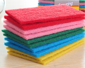 KCASA KC-CS15 10Pcs Dish Pan Washing Cleaning Sponge Brush Scrubber Dishcloth Cleaner Tool