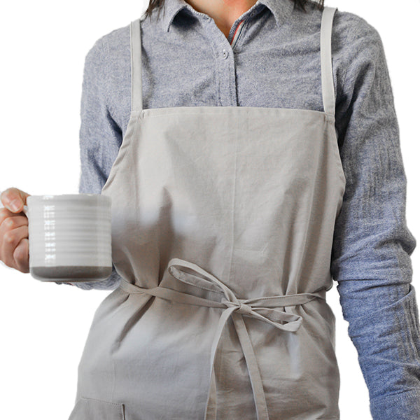 Cotton Aprons Kitchen Baking Overalls Pure Warm Color Simple Plain Style Apron