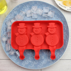 Creative Silicone Ice Cream Mold Ice Lolly Mold Rod Ice Mold Red Food Grade