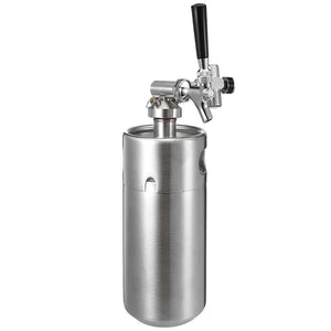 KCASA KC-BK8 4L/2L Stainless Steel 304 Beer Mini Keg Homebrew Keg Mini CO2 Regulator Air pressure Faucet Can Red Wine Brewing Bottle Wine Making Tools