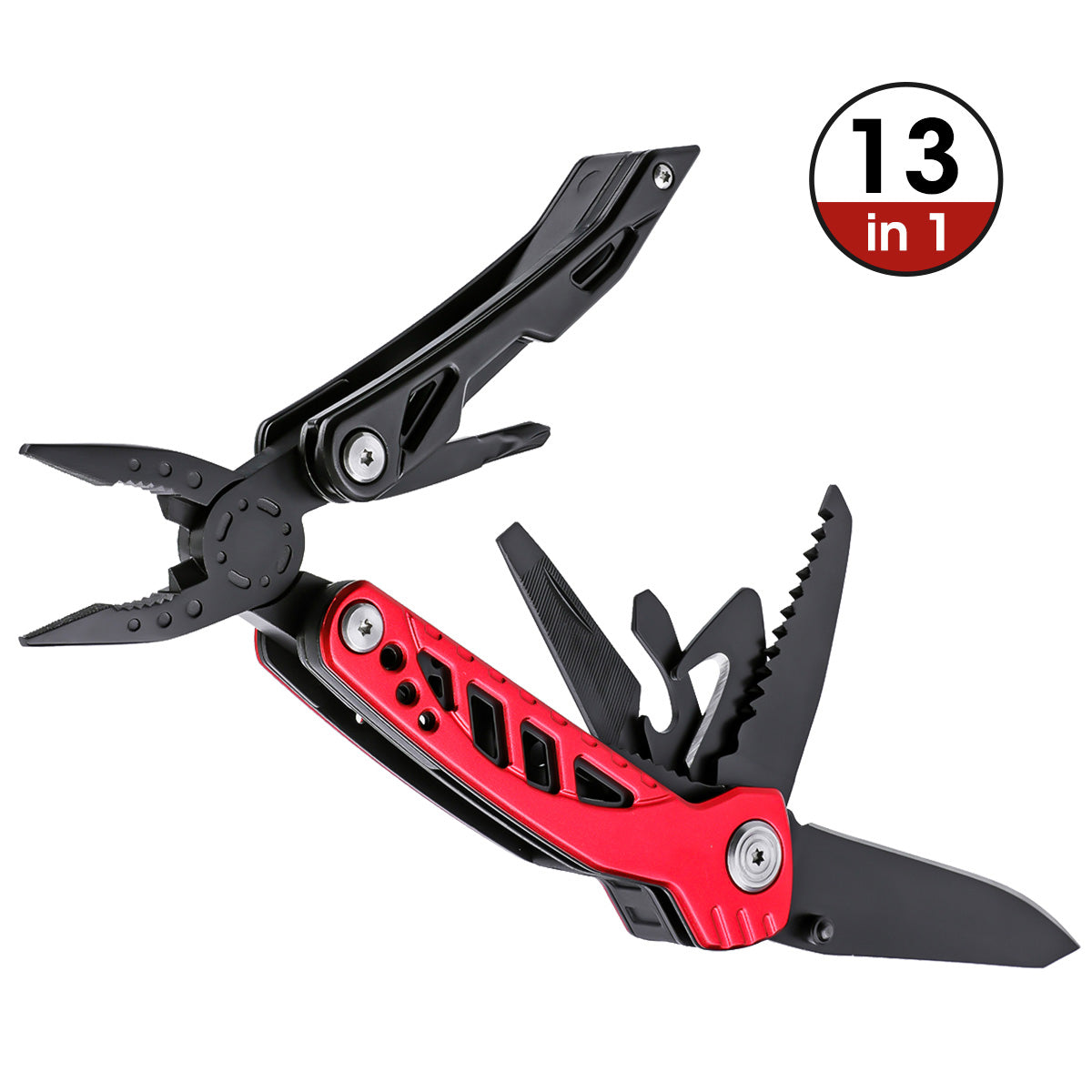 HUOHOU GHK-LP91 13 In 1 Multi-function Folding Tool Kitchen Bottle Opener Sharp Pocket Multitool Pliers Saw Blade Cutter Screwdriver From Xiaomi Youpin