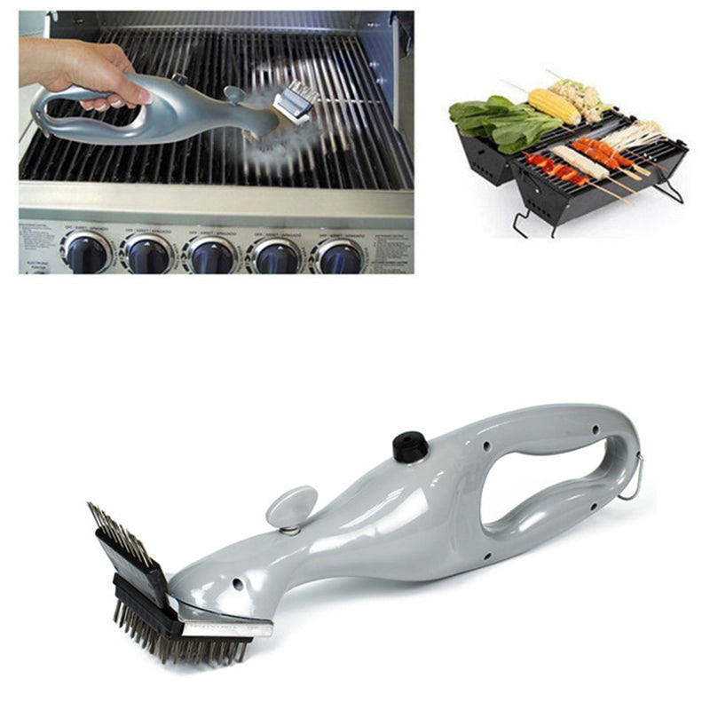 Barbecue Stainless Steel BBQ Cleaning Brushes Outdoor Grill Cleaner with Steam Power BBQ Accessories Cooking Tools