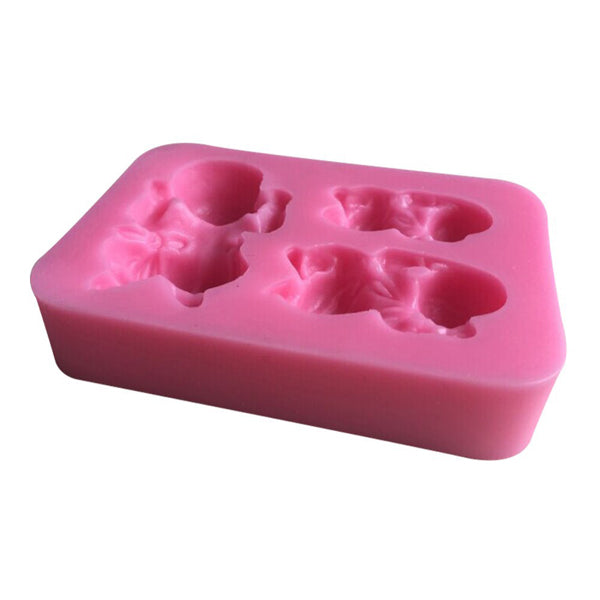 3 Sleeping Baby Silicone Mold Fondant Soap Mould Cake Decorating