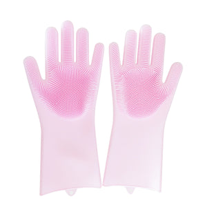 KCASA Multifunctional Durable Magic Silicone Washing Gloves Cooking Glove Cleaning Tools 