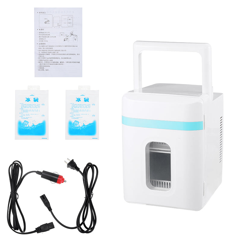 10L Mini Portable Home Car Refrigerator Cooler&Warmer Dormitory Cosmetics Fridge