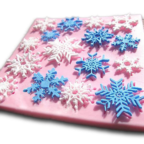 Christmas Snowflake Fondant Mold Cake Silicone Mould Decorating Tool