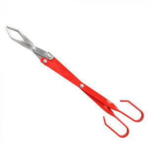 Long Reach Grill BBQ Tong Aluminum Scissors Tongs with Painted Handle