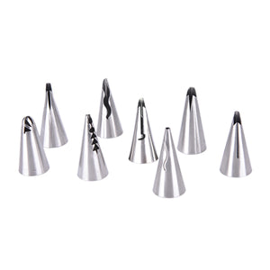 Honana CF-PN10 10Pcs Stainless Steel Russian Tulip Dress Icing Piping Nozzles Cake Baking Tools