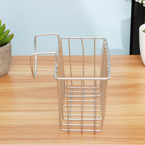 Kitchen Stainless Steel Sponge Holder Sink Caddy Brush Soap Drain Shelf Kitchen Storage Tool Storage Baskets