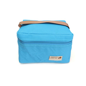 Waterproof Portable Picnic Insulated Zipper Storage Box Tote Lunch Bag Travel Supplies Oxford Cloth 