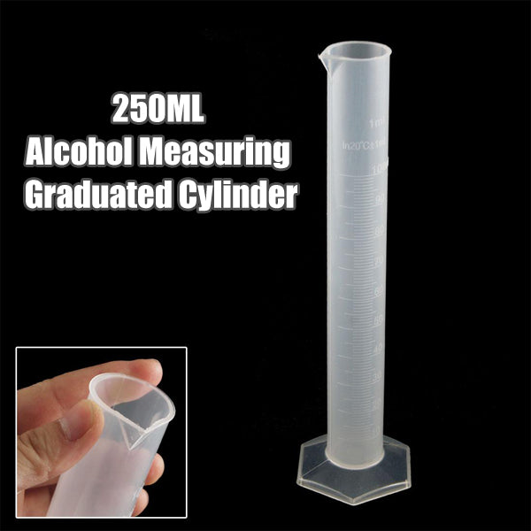 250ML Plastic Home Brew Wine Alcohol Measuring Graduated Cylinder Multifunction Bar Tool