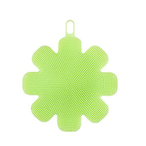 KCASA KC-SC47 Flower Shape Silicone Dish Bowl Vegetable Fruit Cleaning Brush Heat Resistant Coaster