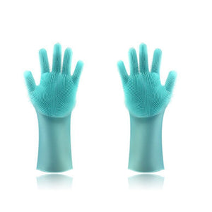 KCASA Multifunctional Durable Magic Silicone Washing Gloves Cooking Glove Cleaning Tools 