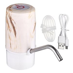 Electric Rechargeable Water Pump Drinking Gallon Bottled Dispenser Portable Pump USB Cable Water Pumping Device