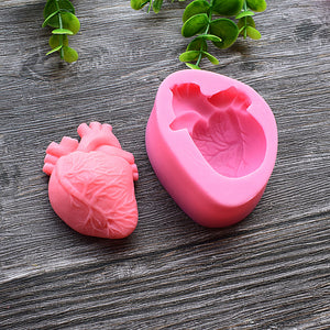 Food Grade Silicone Cake Mold DIY Chocalate Cookies Ice Tray Baking Tool Heart Shape