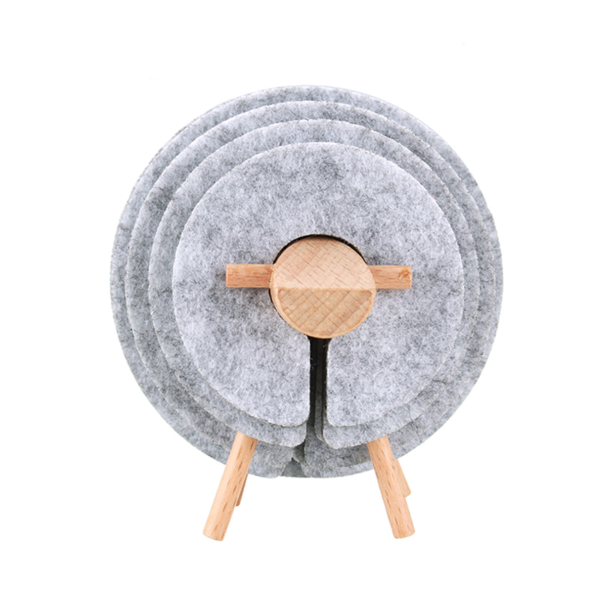 Sheep Shape Anti Slip Drink Coasters Insulated Round Felt Cup Mats Tableware Coaster