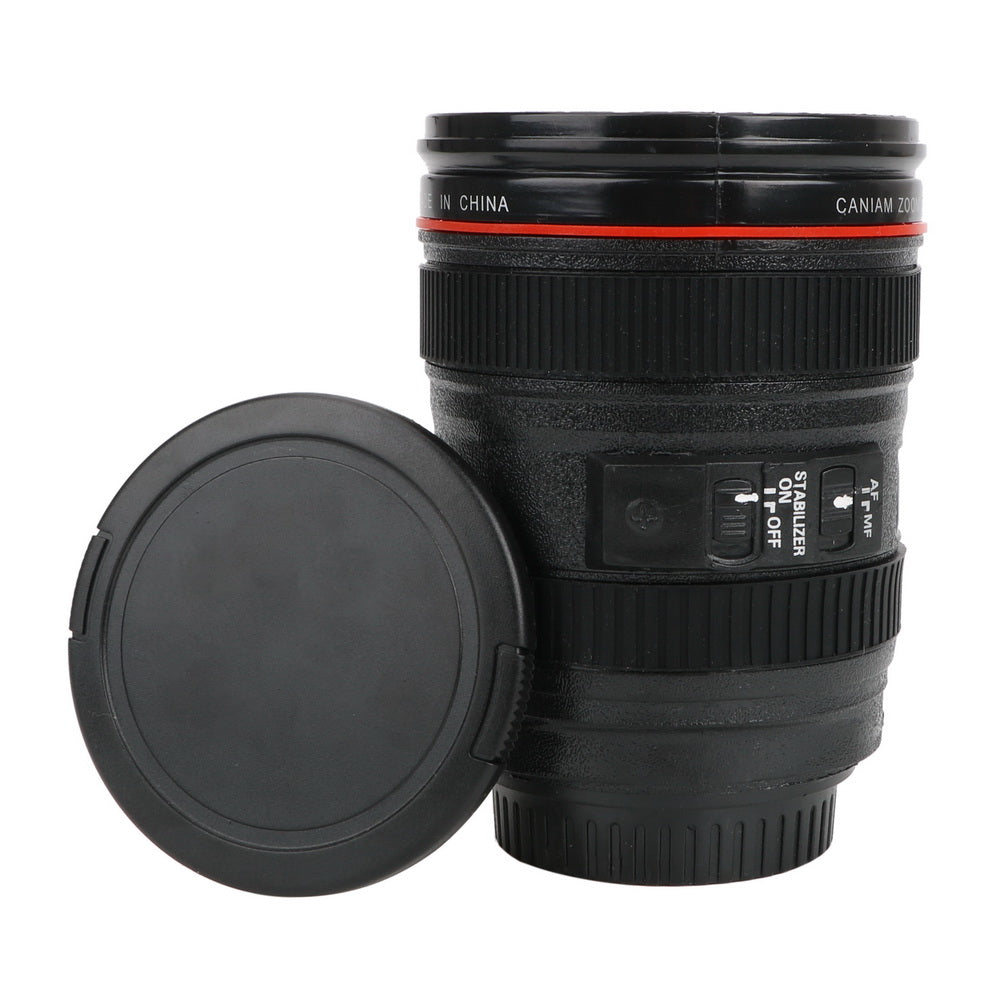 400ML Coffee Tea Mug SLR Camera Lens 24-105mm Food Grade PC 1:1 Scale Creative Cups