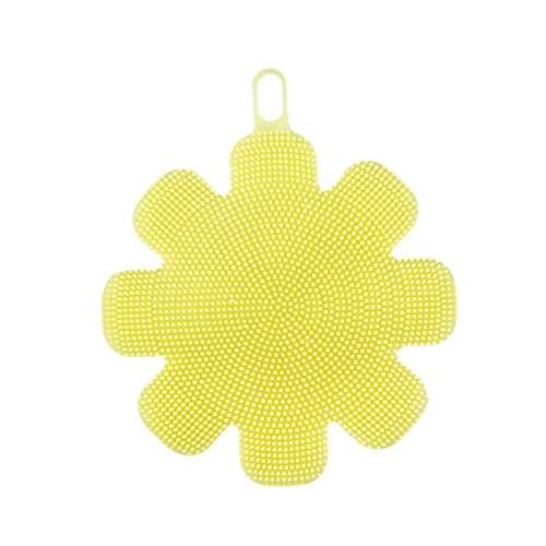 KCASA KC-SC47 Flower Shape Silicone Dish Bowl Vegetable Fruit Cleaning Brush Heat Resistant Coaster