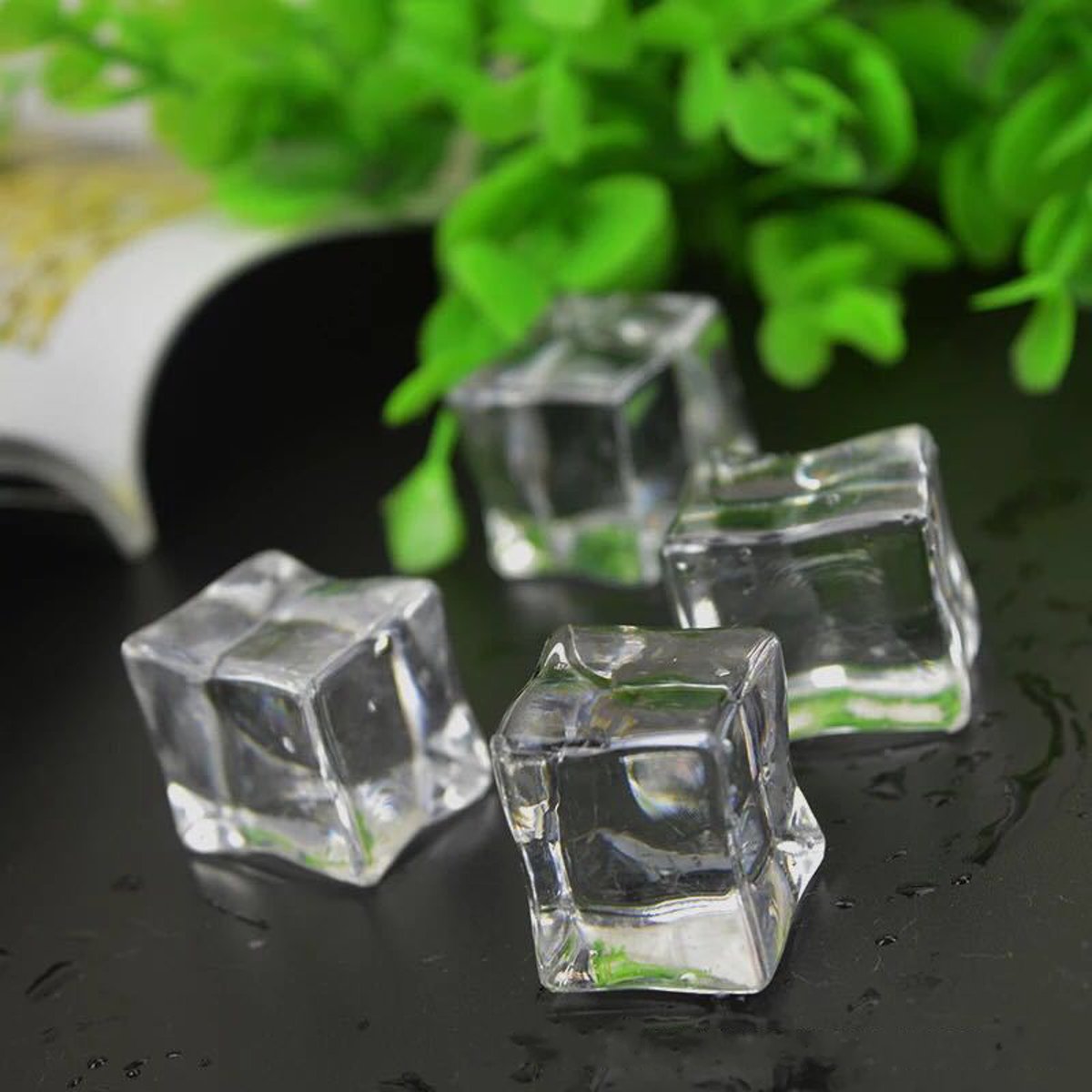 20/25/30mm Clear Acrylic Ice Cubes Bar Club Display Photography Props Home Decorations Ice Mold