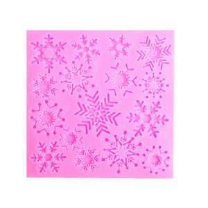 Christmas Snowflake Fondant Mold Cake Silicone Mould Decorating Tool