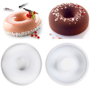 Silicone Non-stick Donut Cake Mould Muffin Chocolate Mousse Pan Baking Mold