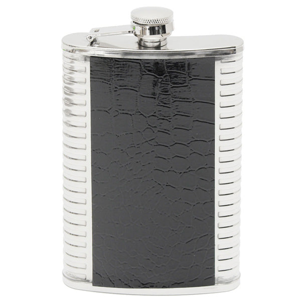 9oz Leather Stainless Steel Hip Flask Liquor Alcohol Drink Whisky Pocket Bottle