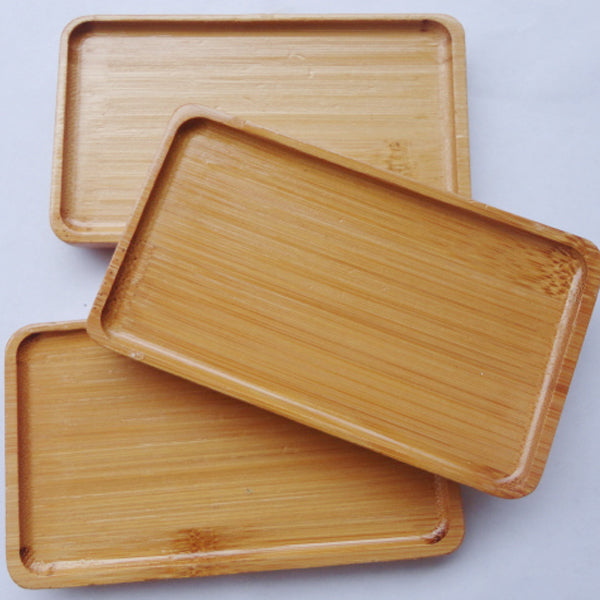 Rectangle Bamboo Scald Proof Tea Cup Holder Coaster Kungfu Tea Accessaries